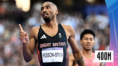 Watch as team GB's Matt Hudson-Smith qualifies for men's 400m finals
