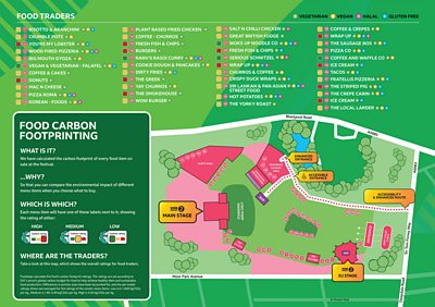 Food Trader map - R2 in the Park 2024