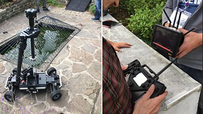 The remote-controlled Agito platform equipped with an Obsidian R and active camera stabilisation