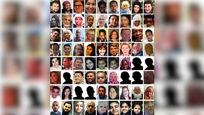 Collage of victims' pictures