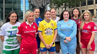 Representatives of the eight Adran Premier teams launch the new season in Cardiff.