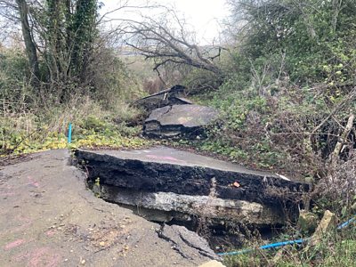 Work is under way to repair a road that has been dubbed as England's wonkiest road.