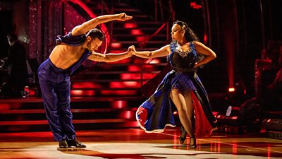 Vito Coppola and Ellie Leach perform a Paso Doble in the Strictly studio