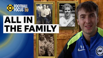 Brighton's Jack Hinshelwood with photos of family