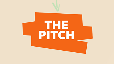 The words 'The Pitch', with four arrows pointing towards it from above