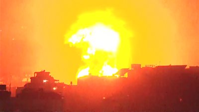 Explosion over Beirut skyline