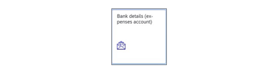 Bank details (expenses account) button