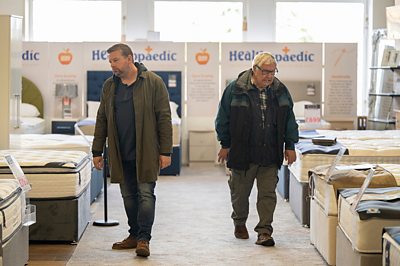 Richard Pritchard (GREG McHUGH);Ken Pritchard (GREGOR FISHER) in Only Child (Credit: ý/ý Scotland/Happy Tramp North Photographer: Graeme Hunter)