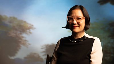 woman smiling to camera