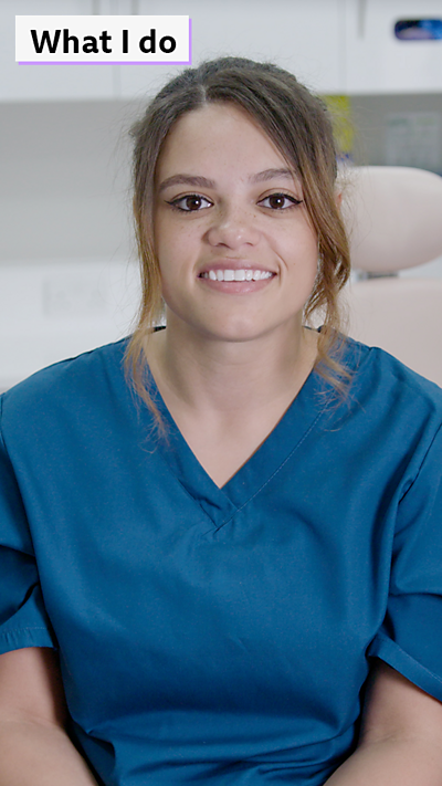 A video of Naomi talking about her job as a dental nurse.