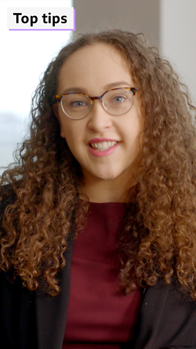A video of Daisy talking about her job as an accountant