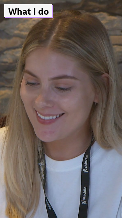 A video of Georgia talking about her job as a marketing executive