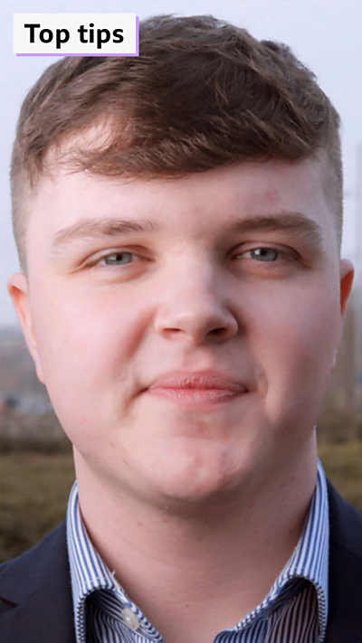 A video of Callum talking about his job as a pet food business owner