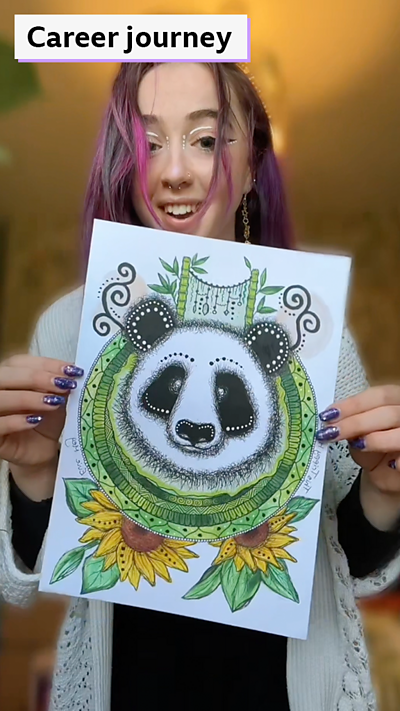 A video of Evie talking about how she turned her art into her job