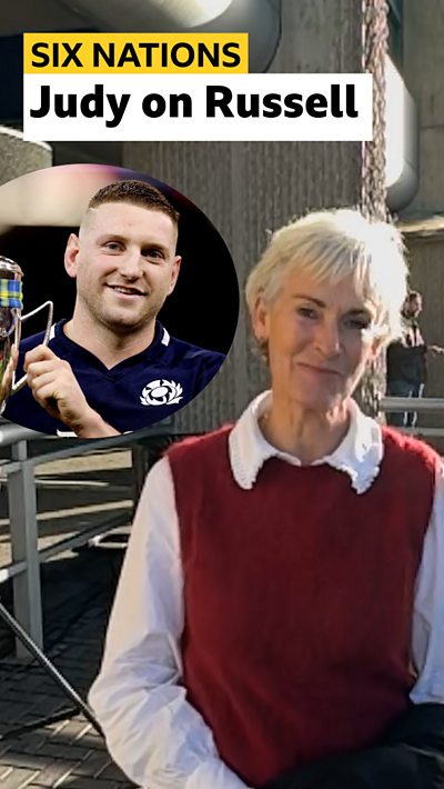 Finn Russell and Judy Murray