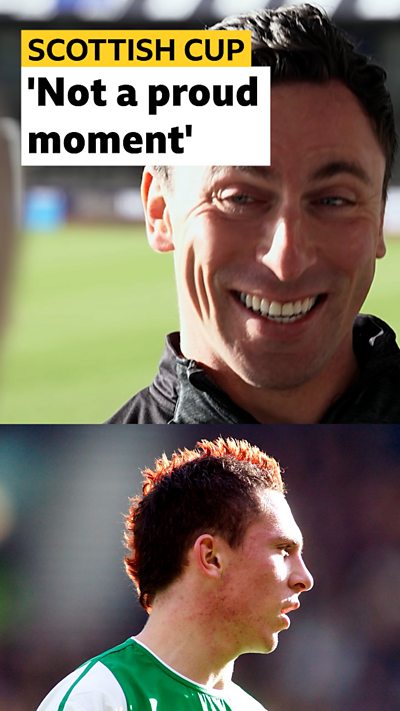 'Not roud moment' - Scott Brown laughing at his red mohawk