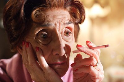 June Brown as Dot Cotton, broadcast on 蜜芽传媒 One Thursday 31st January 2008. Dot makes a taped message for Jim explaining her fears for his health and how much he means to her.
