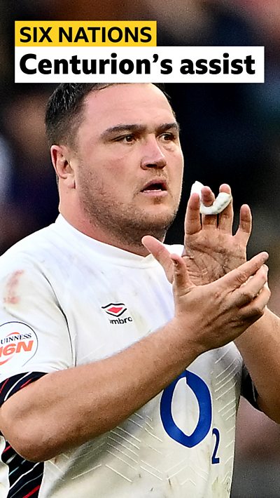 Jamie George claps the fans