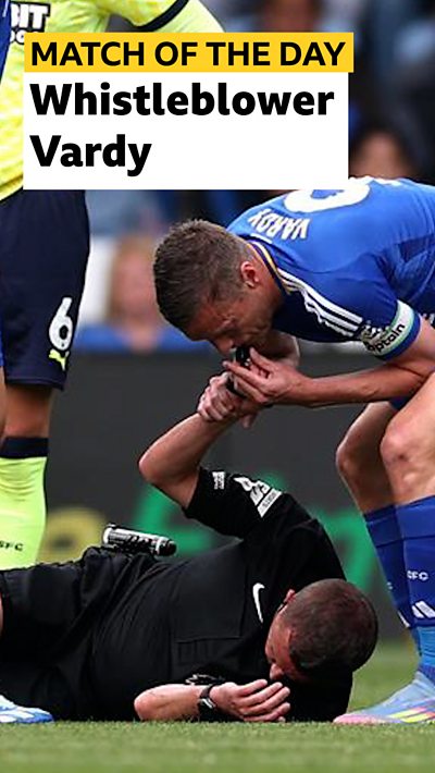 Vardy stops Southampton's attack in unique fashion