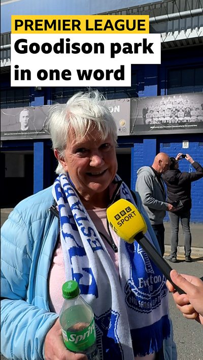 Everton supporters describe Goodison Park in one word