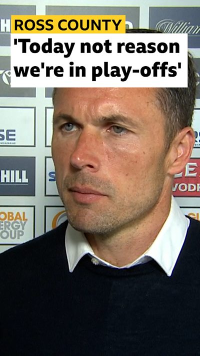 Ross County - 'Today not reason we're in play-offs'