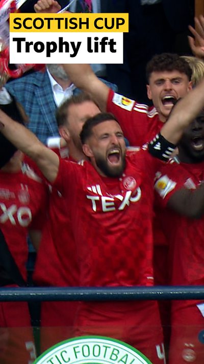 The moment Aberdeen fans have been waiting 35 years for...