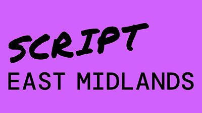 The text 'script east midlands' set on a purple background