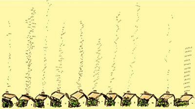 they represent the different types of data from each house.