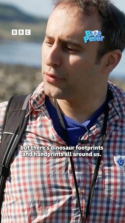 Abby finds a real dinosaur footprint!