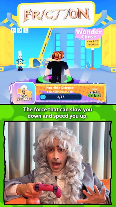 Isaac Newton plays Horrible Science's Wonder Chase Roblox update!