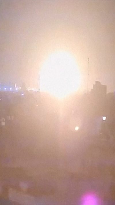 explosion on Tehran skyline