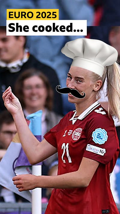 Vangsgaard with a chef hat on