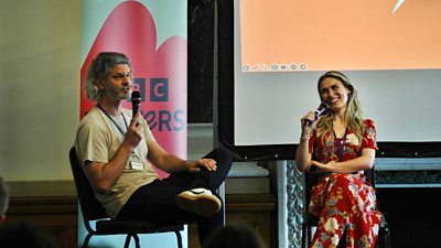 Rob Williams interviewed by Rebecca Rogers (Photo credit: Jonathan Oakey)