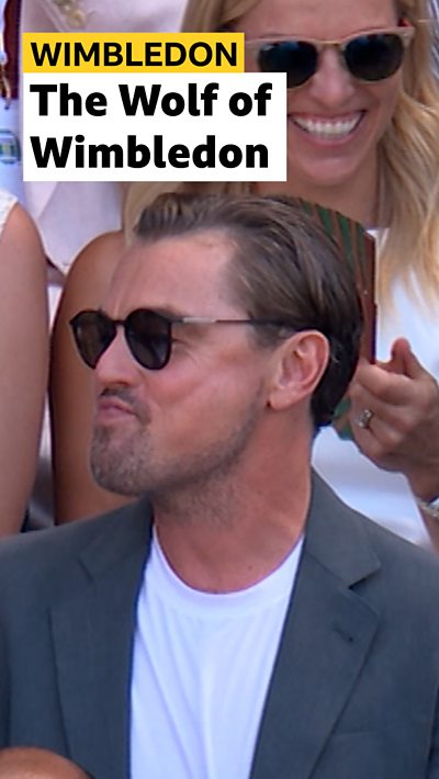 Leonardo Dicaprio at WImbledon