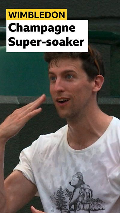 Man in the stands of number 1 court
