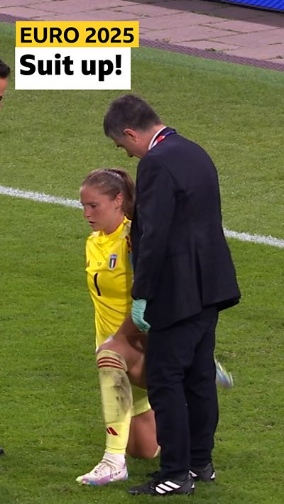 'It's very Italian!' The suit and football boots combo