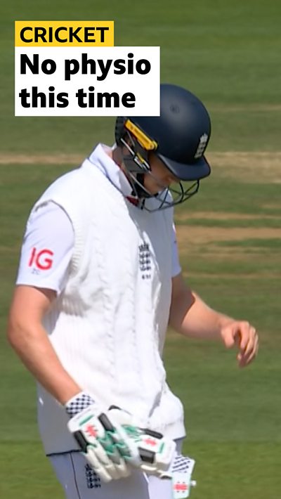Crawley gets hits on the hand... but doesn't require treatment