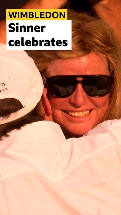 Jannik Sinner and his mum