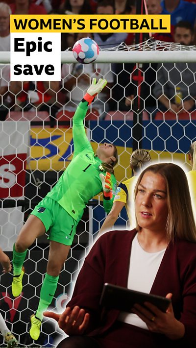 Former Lioness Mary Earps relives epic Euro 2022 save