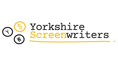 The text Yorkshire Screenwriters on a white background with the letters Y S and W in circles beside it