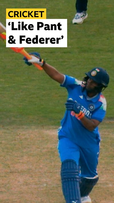 Sharma hits Bell for six