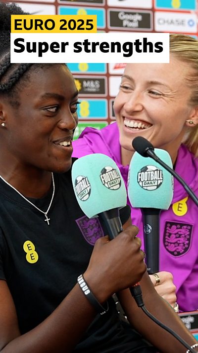 Leah Williamson and Michelle Agyemang
