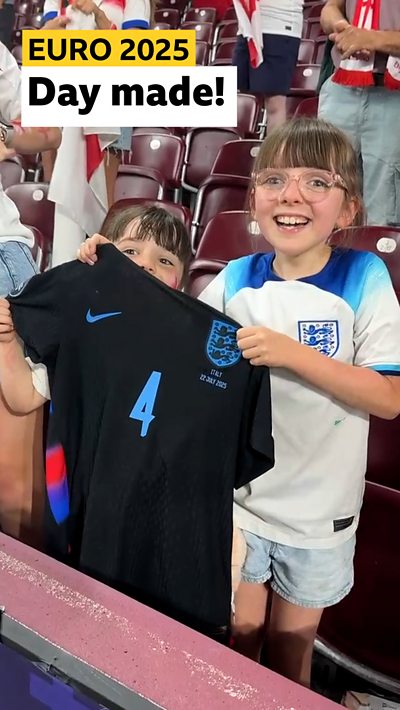 Walsh gives England fan her shirt