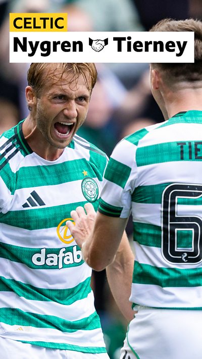 A signature Tierney move to give Nygren his first Celtic goal
