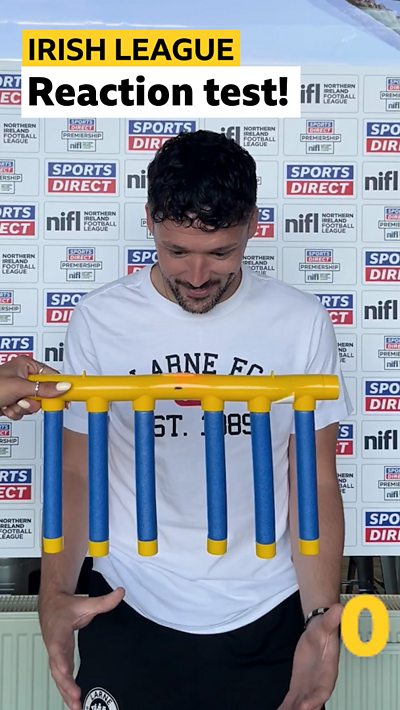 Watch: Irish League players test their reaction skills ahead of the new season!