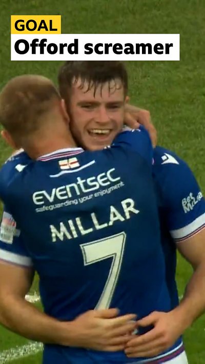 Kieran Offord celebrates