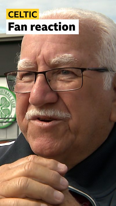 Celtic fan reaction