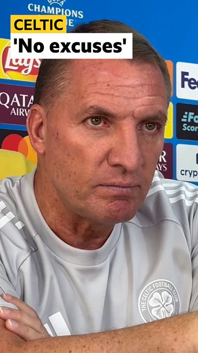 'No excuses' - Celtic - Rodgers