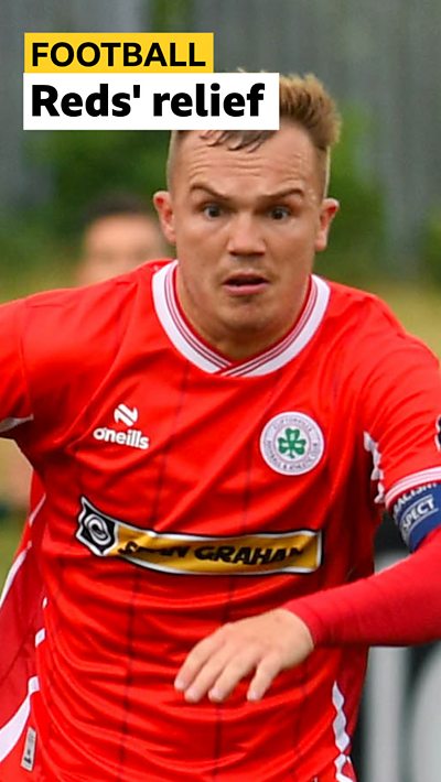Rory Hale in action for Cliftonville