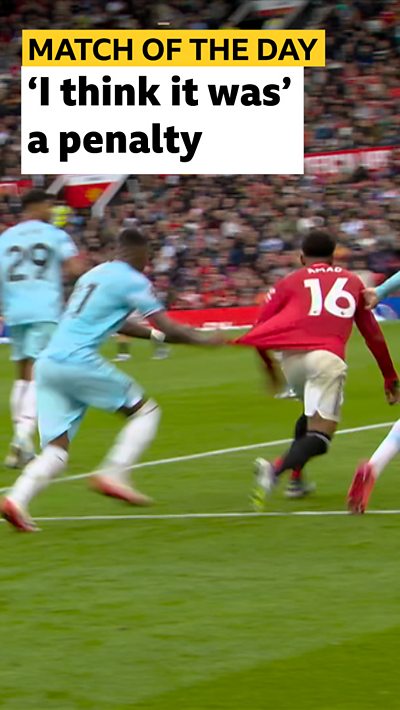 Amad foul for penalty against Burnley